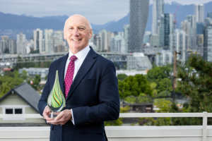 Dr. Paul Anthony Keown receives the Leadership & Advocacy Award at the 2025 Clinical Trials BC Awards